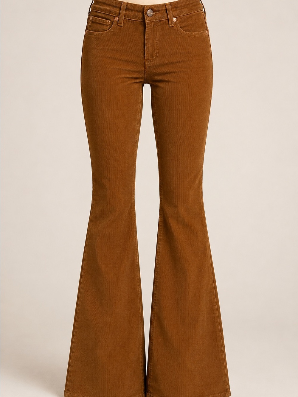 Ariat REAL Denim Brown Corduroy Flare Bell Bottom Pants 28R